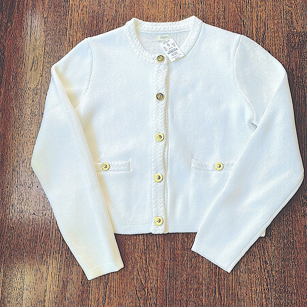 J.Crew factory cotton lady jacket cardigan sweater